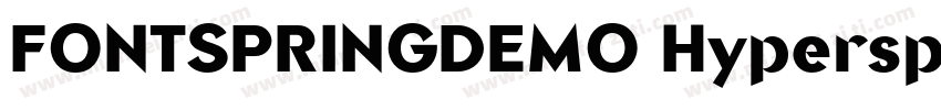 FONTSPRINGDEMO HyperspaceRaceLightB字体转换